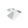 Sive/kremno bele žametne kopalniške preproge v kompletu 2 ks 60x100 cm Abstract Shapes – Mila Home