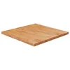 Četvrtasta stolna ploča smeđa 90x90x4 cm tretirana hrastovina