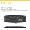 Combo miš i tastatura Fantech KM-100 crni