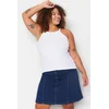 Trendyol Curve White Halter Neck Basic Knitted Undershirt