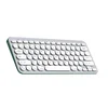 INF Dvodelna brezžična tipkovnica 78 tipk, škarjaste tipke, polnljiva Silver+White, (5000310594)