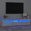 TV ormarić s LED svjetlima siva boja betona 180x35x40 cm