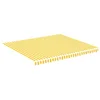 Vidaxl Nadomestno blago za tendo rumeno in belo 4x3,5 m