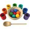 2Kids Toys Mavrične kroglice in skodelice 7 barv