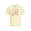 Jack & Jones Premium Majica JPRBLUNIKO kremna / kostanj rjava / rjasto rjava