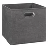 Kutija za odlaganje 31x31x31cm platno/metal siva- jja