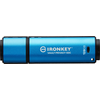 Kingston Ironkey Vault Privacy 50C/128GB/USB 3.2/USB-C/Modra