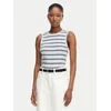 Tommy Hilfiger Majica Multistripe WW0WW50025 Modra Slim Fit