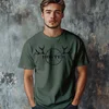 Camiseta Majica sa štampanim printom Cam 437, Muška, Maslinasta