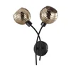 EGLO Zidna lampa CREPPO 2xE14 crna/zlatna 39692