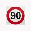 CAR 888 ACCESSORIES Nalepnica Ograničenja 90 velika crveno-bela