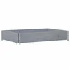 Vidaxl Paletni okvir siv 120x80 cm trdna borovina