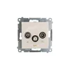 shumee Simon 54 RD/TV/SAT prehodna antenska vtičnica krem dasp.01/41