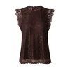 PIECES Bluza PCOLLINE temno rjava