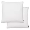 Den Vzglavnik 2 kosa s polnilom iz puha/perja 80x80 cm bele