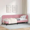 vidaXL Kotna postelja z vzglavjem Roza 80 x 200 cm Žamet