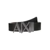 Armani Exchange za moške. 951017CC50554120 Črni usnjeni pas (38), Črna, Priložnostno, Classic