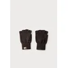 Carhartt WIP Rokavice s kratkimi prsti čokolada