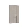 Ormar Sa Klasičnim Staklenim Vratima New York 135/236/58 cm siva, sahara