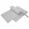 Sportski Ručnici 2 pcs Siva 200 x 100 cm Poliester i poliamid