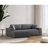 Atelier del Sofa Ugaona garnitura Pirlo 145x43x206cm Tamnosiva