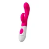 Gardj Europe A-TOYS, vibrator Nessy s stimulatorjem za klitoris, silikon, roza, 20 cm, 10 hitrosti, 2xAAA