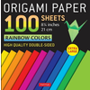 Origami Paper 100 Sheets Rainbow Colors 8 1/4 (21 CM): High Quality Double-Sided Origami Sheets Printed with 12 Different Color Combinations (Instruct