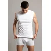 POMIRISHI BAMBOO UNDERWEAR Muška majica bez rukava, Bela