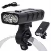 Alu. LED CREE XM-L T6x3 kolesarska luč IPX5 črna USB 7500K