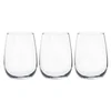Set of 3 drinking glasses, 490 ml, made of glass - Borgonovo