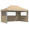 Vidaxl Zabavni šotor Bež 292 x 440 x 315 cm Oxford tkanina