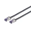 Lanview HIGH-FLEX Cat6a S/FTP črne barve 10 m, fleksibilen omrežni kabel, PVC, AWG26/7 CU, LVN-CAT6A-FLEX-10M