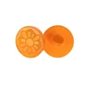 Gumb - komplet 6 kosov - d. 15 mm - Cvetlično oranžna