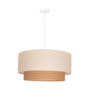 Duolla - Luster na sajli BOHO 1xE27/15W/230V prečnik 45 cm bež/braon