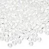 Kašaste perle (seed beads) 4 mm providna boja unutra bela