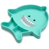 Melii Silicone Suction Plate krožnik s priseskom Shark 1 kos