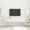 Set TV komoda Zidne 5 pcs Bijelo Konstruirano drvo