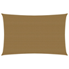 vidaXL Senčno jadro 160 g/m2 taupe 4x6 m HDPE