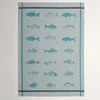 Kuhinjska krpa 50 x 70 cm Morska bitja, modra