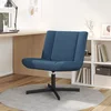 Vidaxl Počivalni stol Modra Tkanina Srednji Ergonomski Počivalni stol