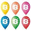 Balon, 26 cm, število: 8, 5 kosov