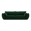 Temno zelena žametna sedežna garnitura 208 cm Vanda – Mazzini Sofas