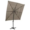 Vidaxl Senčnik aluminij 250x250 cm