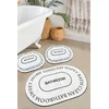 Lessentiel Maison Set prostirki za kupatilo Baindos, 3 Komada, Bela