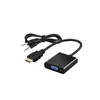 slomart savio cl-23/b adapter (hdmi m - d-sub (vga) f; 0,20 m; črna barva)