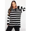 Trendyol Modest Ženski džemper Tctaw24Ak00045, Crni