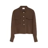COMMA Bluza temno rjava