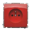 Simon Basic Enojna vtičnica z/brez (modula) 16A 250V rdeča BMGZ1.01/22