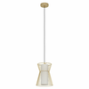 EGLO Viseća lampa MASETA E27 23 cm zlatna/opal staklo 99635