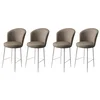 HANAH HOME Set 4 barske stolice Alte Cappuccino White